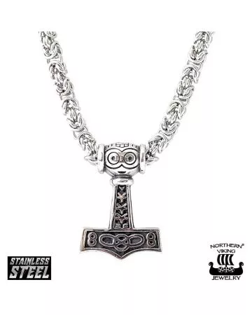 Northern Viking Jewelry Asatru Thor's kuningasketjulla NVJRS040
