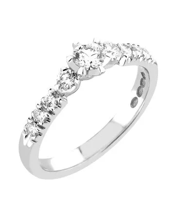 Sandberg Aurinkotuuli -timanttisormus V-149W