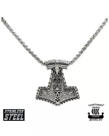 Northern Viking Jewelry Viking Ornament Thorin vasara -kaulakoru 50cm NVJRS067