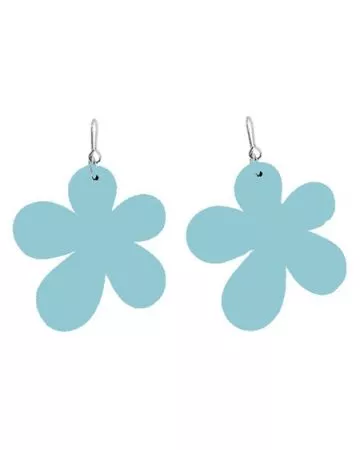 Wood puiset korvakorut kukka