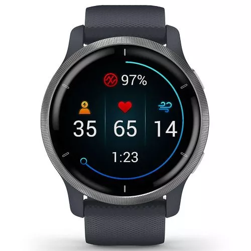 Garmin Venu 2  Blue Granite + Passivated  010-02430-10-1