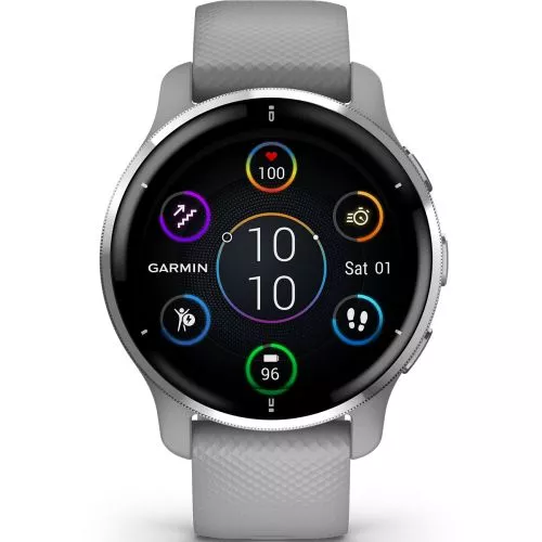 Garmin Venu 2 Plus Powder Grey Silvertone 010-02496-10-0