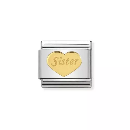 Nomination Classic 18K Sydän Sister 030162/36-1