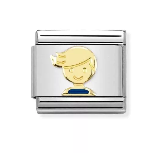 Nomination Classic Gold Blue Boy 030272/67