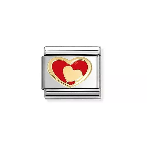 Nomination Classic Heart In Heart Red 030283/28-1
