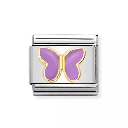 Nomination Classic Purple Butterfly 030285/60-1