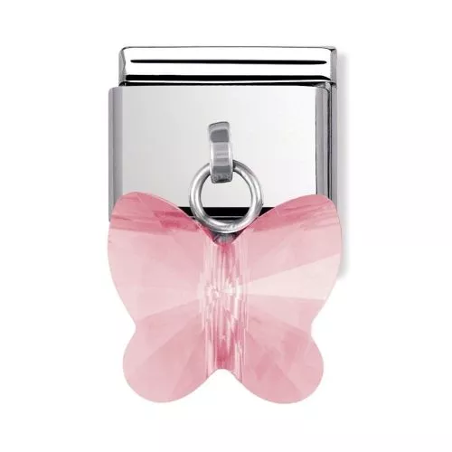 Nomination Classic Swarovski Perhonen Pinkki 030604/11-1