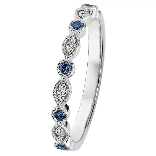 Kohinoor Clara timanttisormus / safiiri 033-269V-04-6