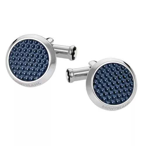 Montblanc Meisterstück Cufflinks in Steel Lacquer kalvosinnapit MB112904-1