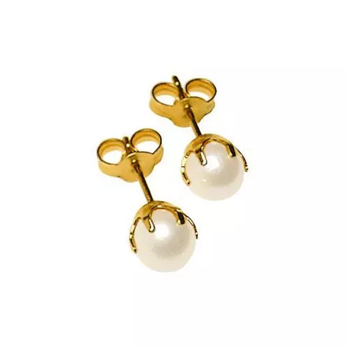 Top Gold Perlenohrringe 1205-1