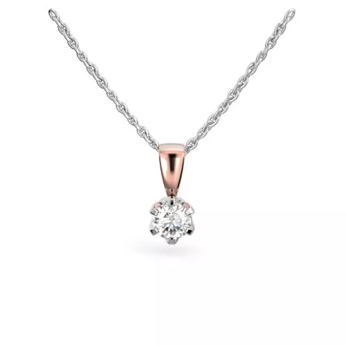 Festive Classic timanttiriipus, puna- ja valkokulta 129-025R-PV