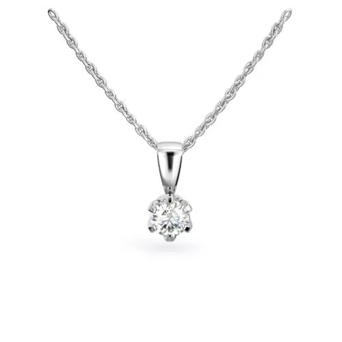 Festive Classic timanttiriipus, valkokulta 129-025R-VK