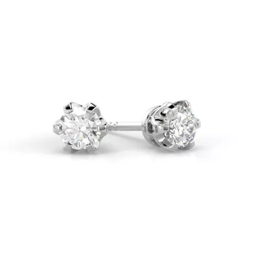 Festive Classic timanttikorvakorut, platina 129-040K-PT