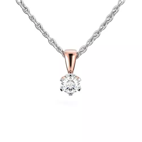 Festive Classic timanttiriipus, puna- ja valkokulta 129-040R-PV