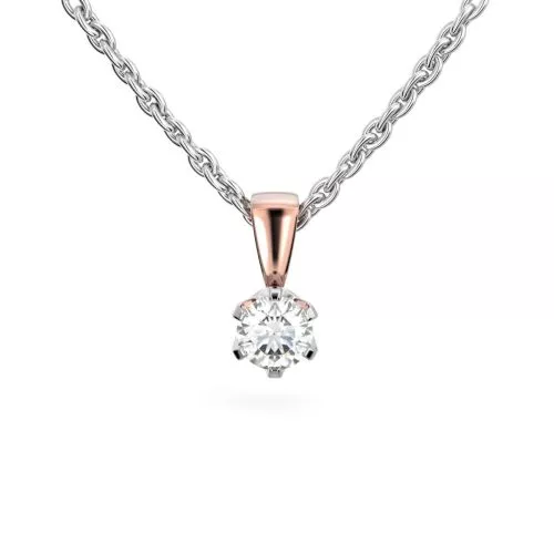 Festive Classic timanttiriipus, puna- ja valkokulta 129-045R-PV