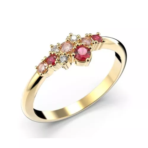 Festive Nelly Pink timanttisormus 14-609-019P-KK-HSI1