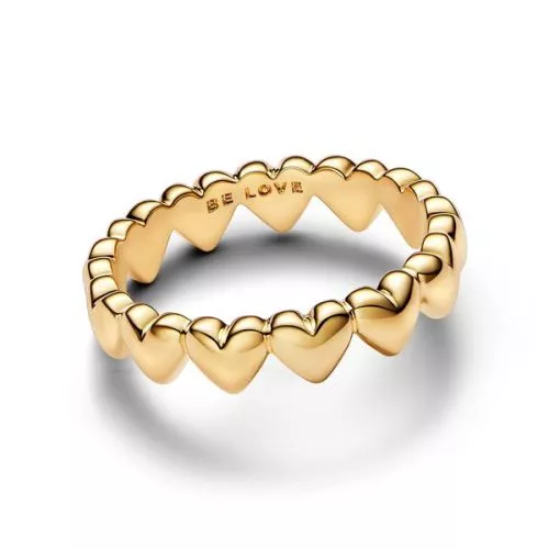 Pandora Row of Hearts sormus 163427C00-1