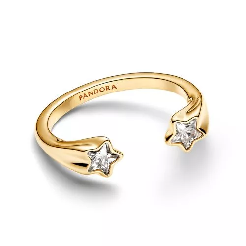 Pandora Shooting Stars Open Ring, 14K vergoldet 163582C01-2