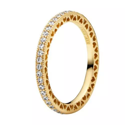 Pandora Sparkle & Hearts sormus 168655C01-1