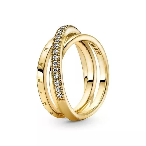 Pandora Triple Band Pave sormus 169057C01-8