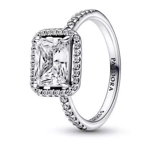 Pandora Timeless Stackable Rectangular Sparkling Halo sormus 192391C01-2