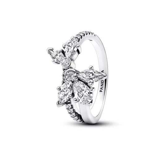 Pandora Sparkling Asymmetrical Herbarium Cluster sormus 193022C01-11
