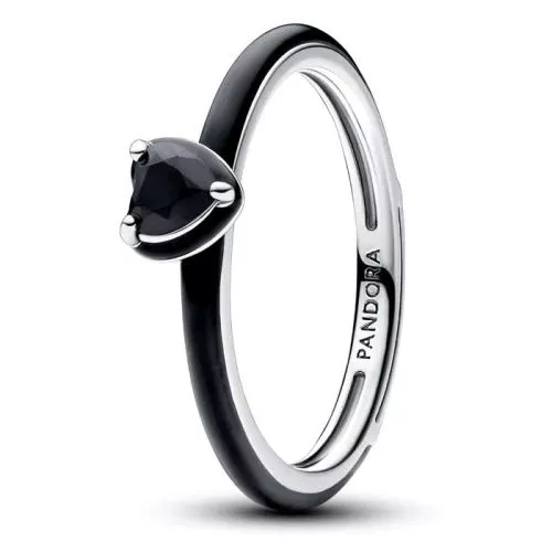 Pandora ME Black Chakra Heart Ring 193088C01