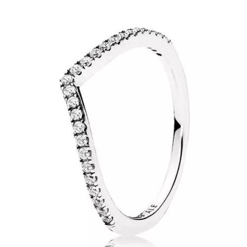Pandora Sparkilng Wishbone sormus 196316CZ-3