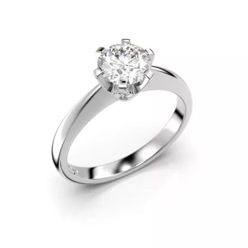 Festive Classic timanttisormus, platina 204-070-PT