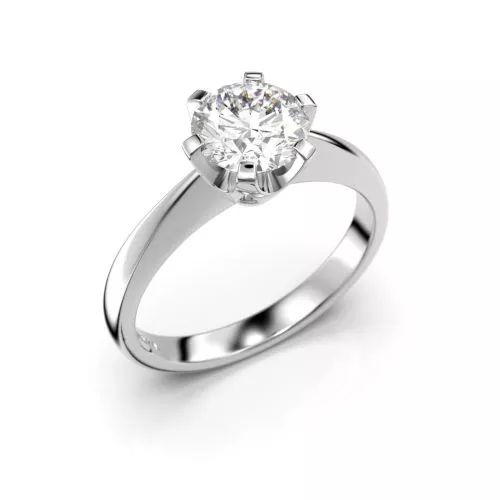 Festive Classic timanttisormus, platina 204-100-PT