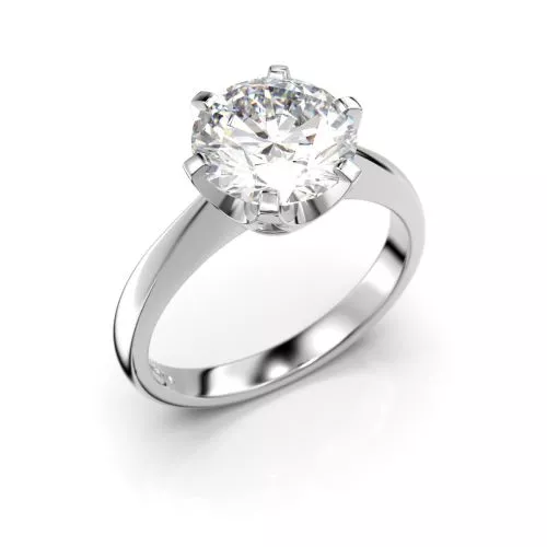 Festive Classic timanttisormus, platina 204-200-PT