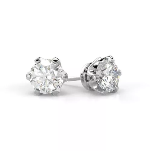 Festive Classic timanttikorvakorut, platina 205-180K-PT