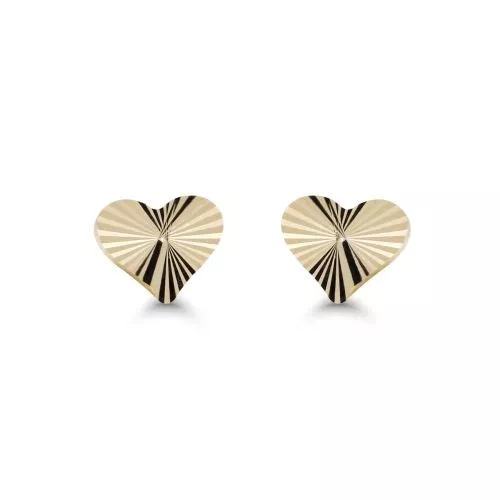 Gold HerzOhrringe 23-1017-1