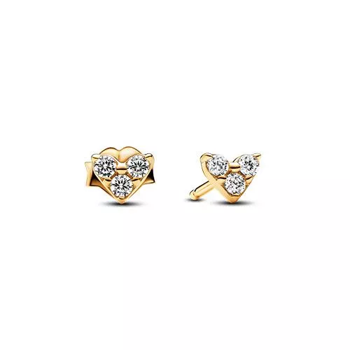 Pandora Triple Stone Heart Stud korvakorut 263003C01-1