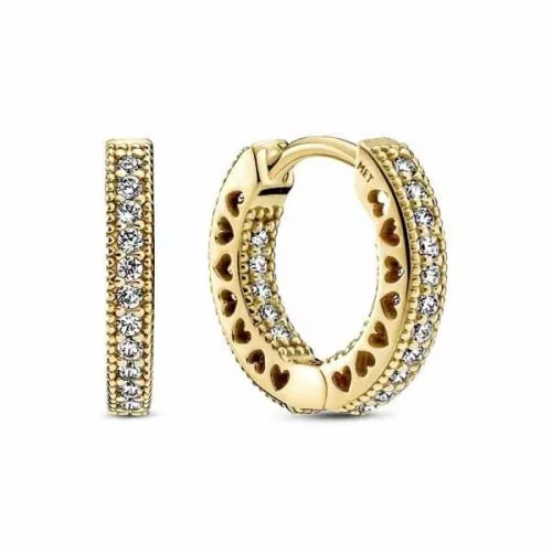 Pandora Pave Heart Ohrringe 266317C01-1