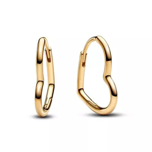 Pandora Asymmetrical Heart Hoop Ohrringe 268307C00-1