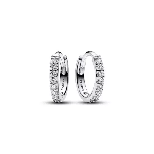 Pandora Sparkling Huggie Hoop Ohrringe 293015C01-0