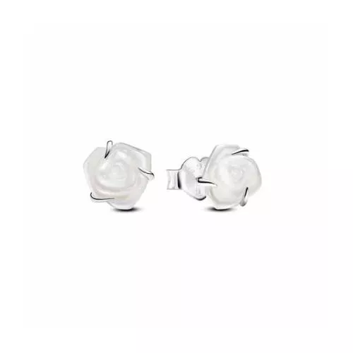 Pandora White Rose in Bloom Stud korvakorut 293209C01-1