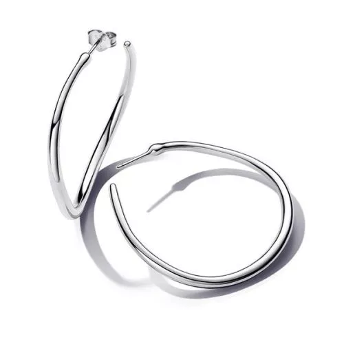 Pandora Organically Shaped 42 mm Open Hoop korvakorut 293299C00-1
