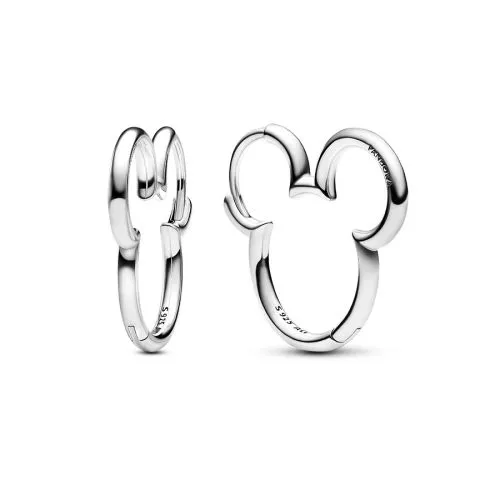 Pandora Disney Mickey Mouse Silhouette Hoop Ohrringe 293528C00-1