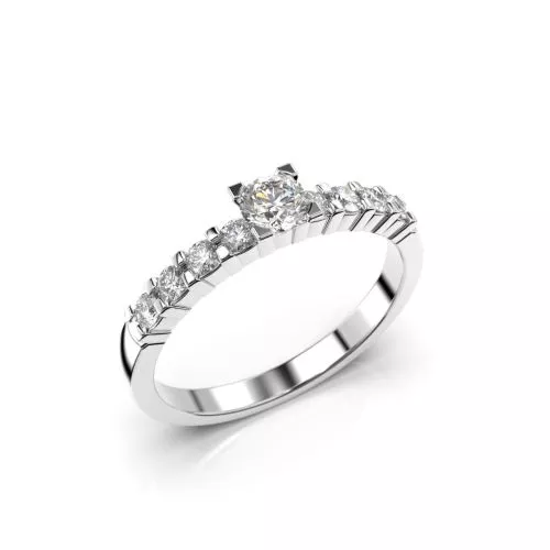 Festive Sophia Solitaire timanttisormus, platina 355-045-PT
