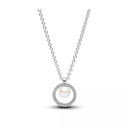Pandora Treated Freshwater Cultured Pearl & Pavé Collier kaulakoru 393165C01-45-1
