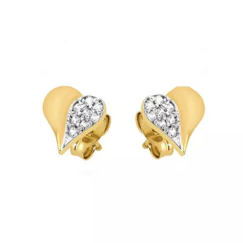 Gold HerzOhrringe 411589-00R-1