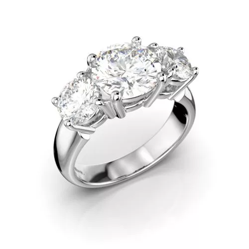 Festive Trilogy Soft timanttisormus, valkokulta 445-340PP-VK