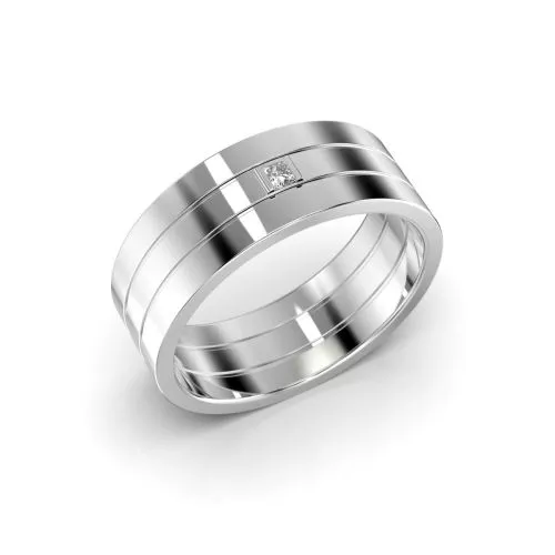 Festive Prince timanttisormus, platina 463-005-PT