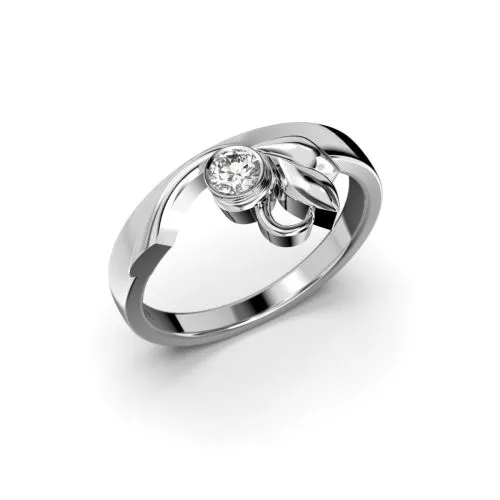 Festive Garden timanttisormus, platina 490-016-PT