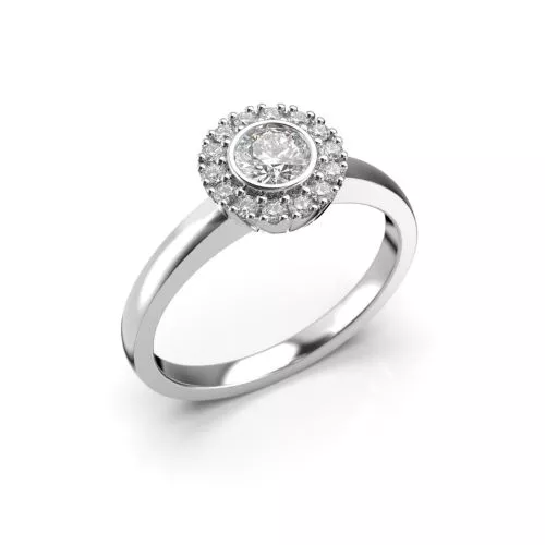 Festive Amelie timanttisormus, platina 496-039-PT