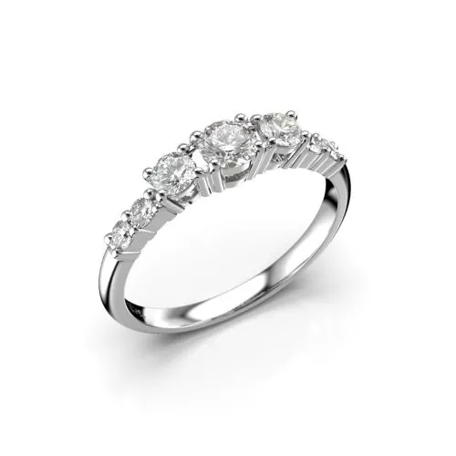 Festive Solina timanttisormus, platina 499-052-PT