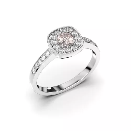 Festive Alicia Morganiitti timanttisormus, platina 503-043M-PT