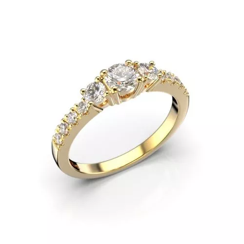 Festive Aurora 0,66ct timanttisormus 14-506-066-KK-HSI1-1